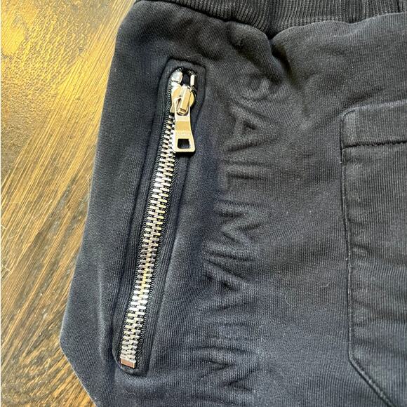 Balmain | Women's Zip Pocket Pull On Cotton Jogger Sweatpants Black Size Medium - Picture 6 of 11